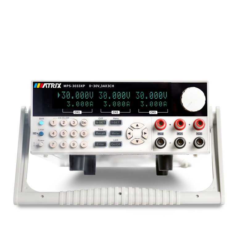 PROGRAMMABLE TRIPLE CHANNEL DC POWER-SUPPLY