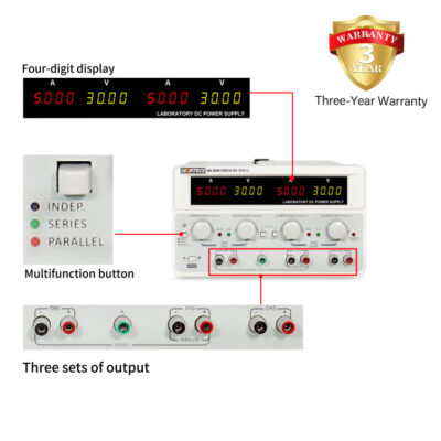 MPS-H-3 SERIES TRIPLE CHANNEL DC LINEAR POWER SUPPLY