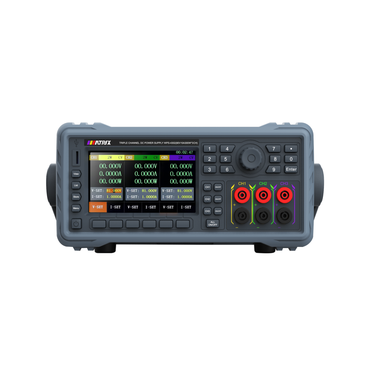 WPS-4300 Series 3-Channel DC Power Supplies