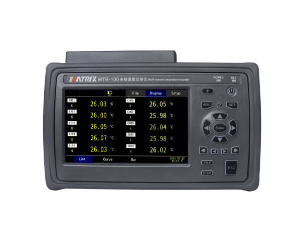 MTR-100 Series Multi-Channel Temperature Recorder