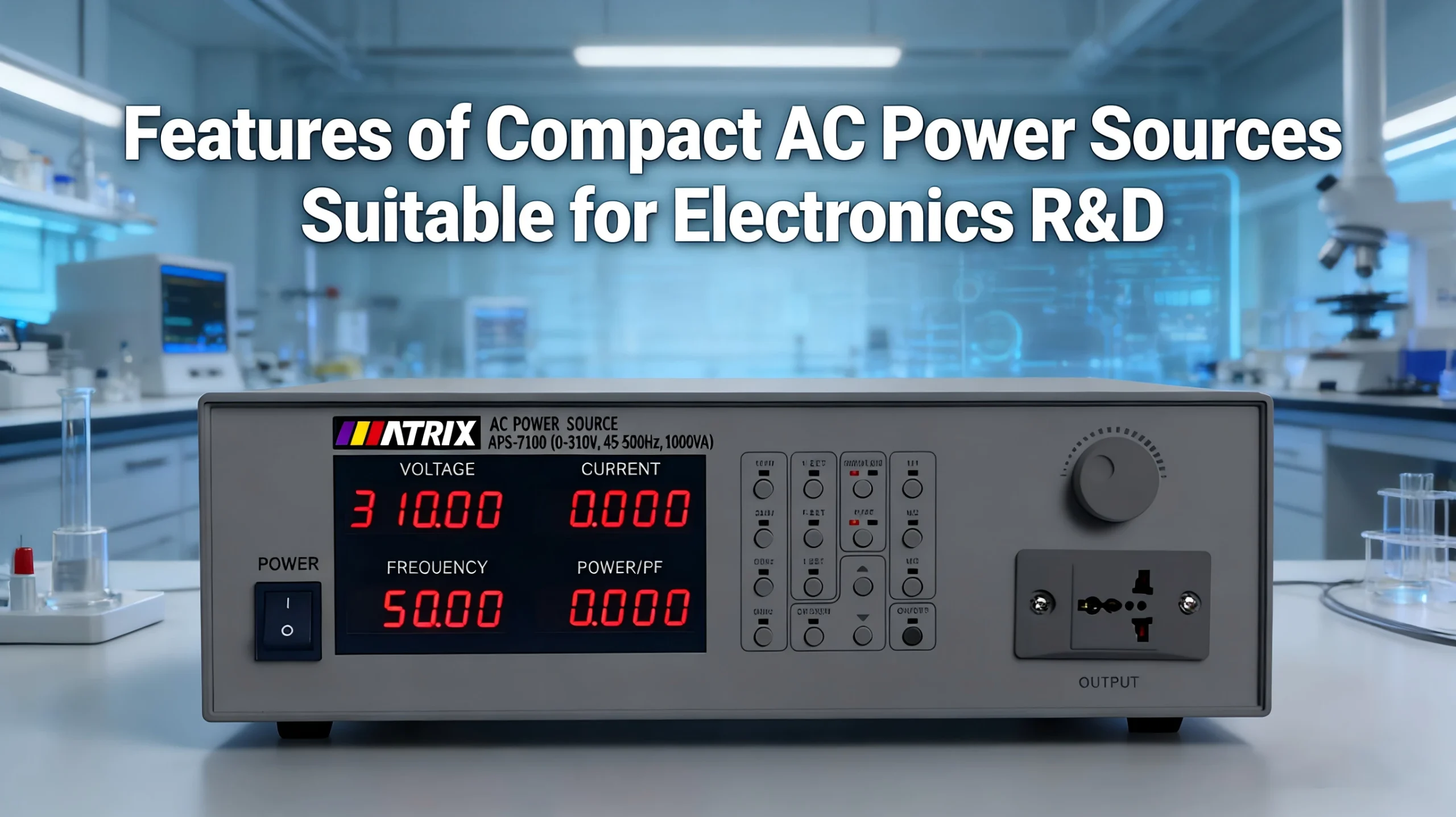 Features of Compact AC Power Sources Suitable for Electronics R&D ...